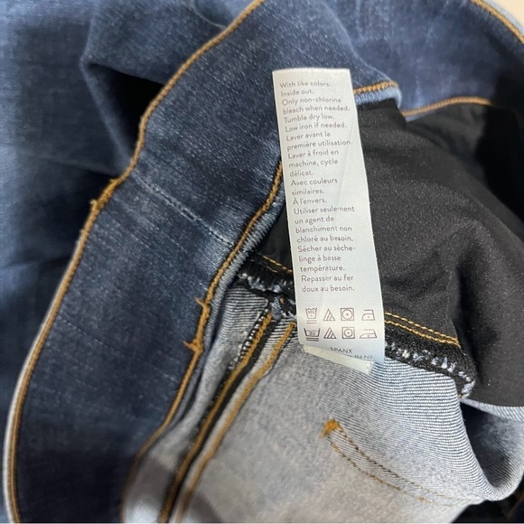 Spanx Distressed Ankle Skinny Jeans Medium Wash Size Small Style 20203R - Picture 10 of 12